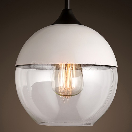 Morano Country Style Glass Ball Pendant Light