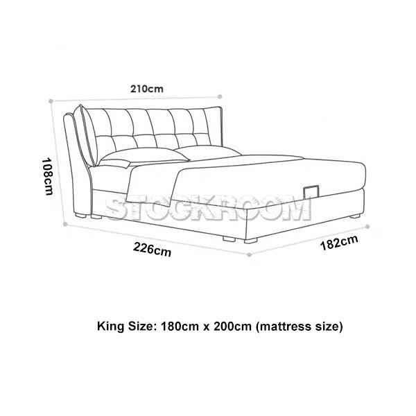 Moreno Fabric Upholstered Bed Frame