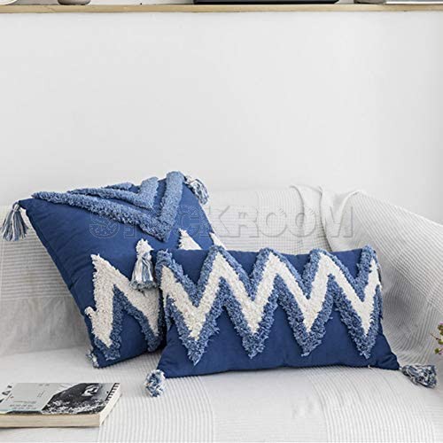 Moroccan Style Geometric Tufted Embroidery Cushion