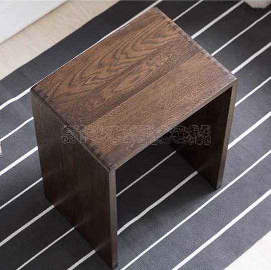 N Style Side Table Solid Wood Stool Home Footstool Makeup Stool Change Shoe Bench Bedside Table Dining Stool