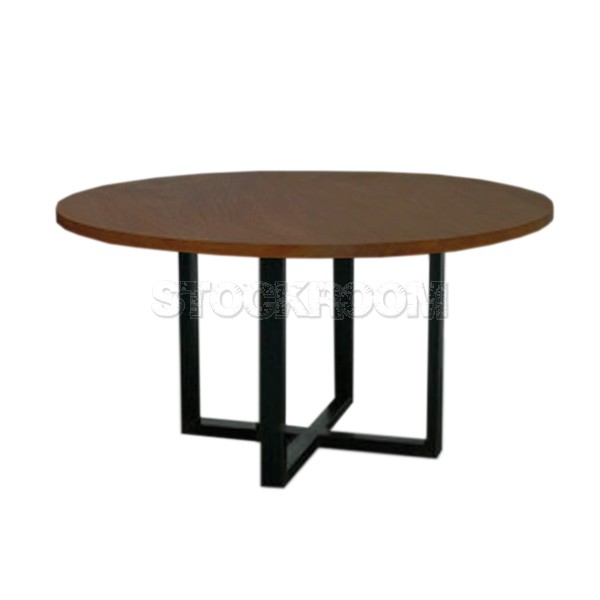 Nacio Industrial Loft Style Round Table