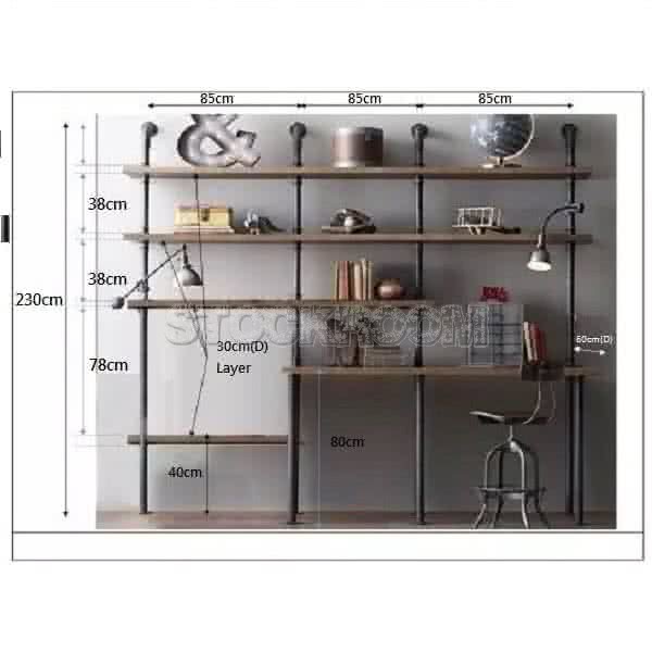 Nanook Industrial Loft Bookshelf