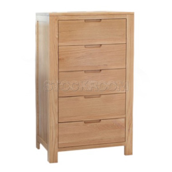 Navanna Solid Oak Wood Storage Sideboar