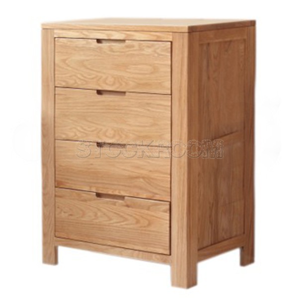 Navanna Solid Oak Wood Storage Sideboar