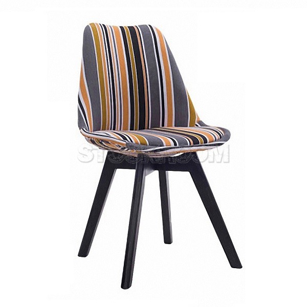 Navarro Full Fabric Dining Chair - Strips Pattern