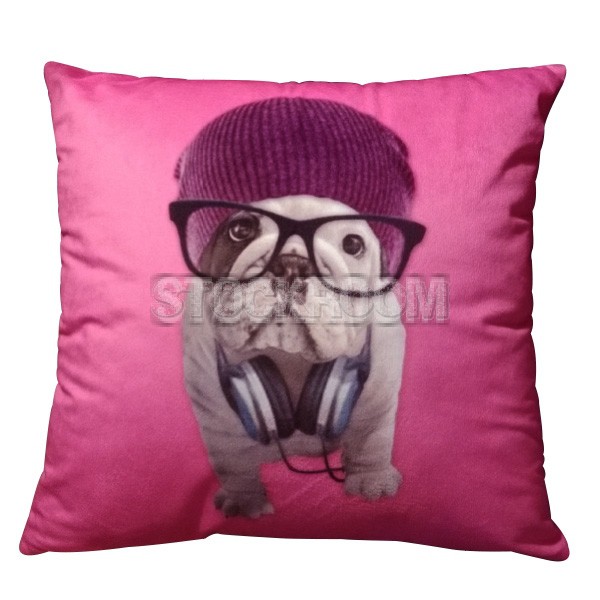 Nerdy French Bulldog Cushion