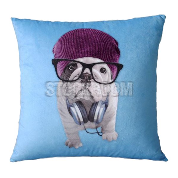 Nerdy French Bulldog Cushion