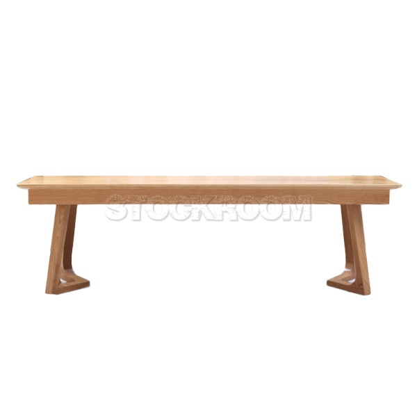 Nilam Solid Wood Dining Bench and Coffee Table