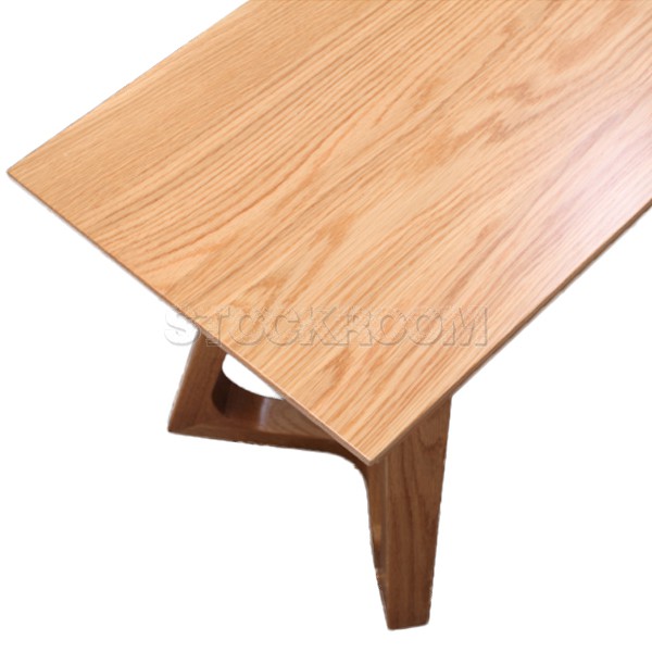 Nilam Solid Wood Dining Bench and Coffee Table