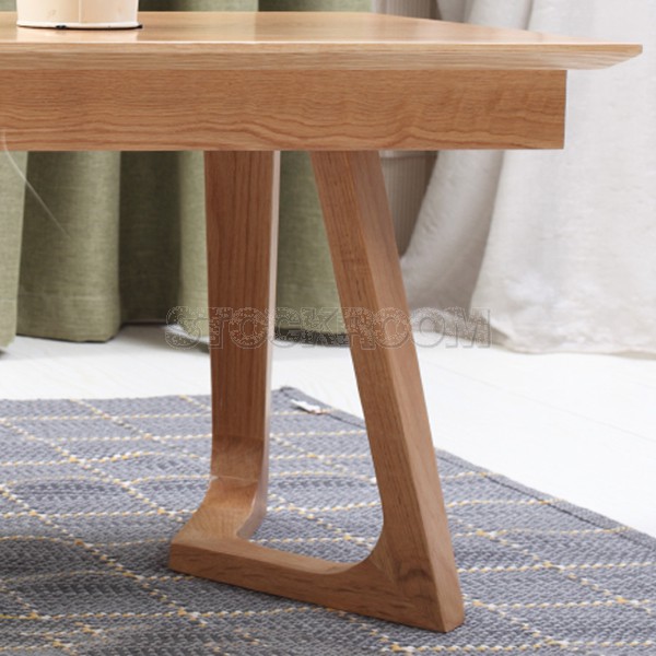 Nilam Solid Wood Dining Bench and Coffee Table