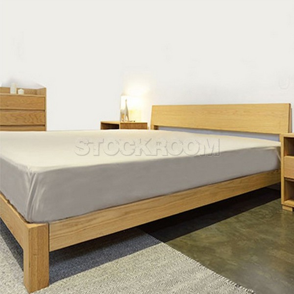 Noble Solid Oak Wood Bed Frame