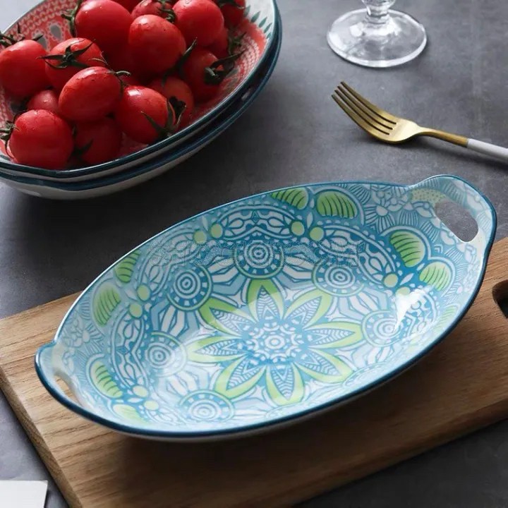 Nordic Oval Ceramic Plate / Dining Plate