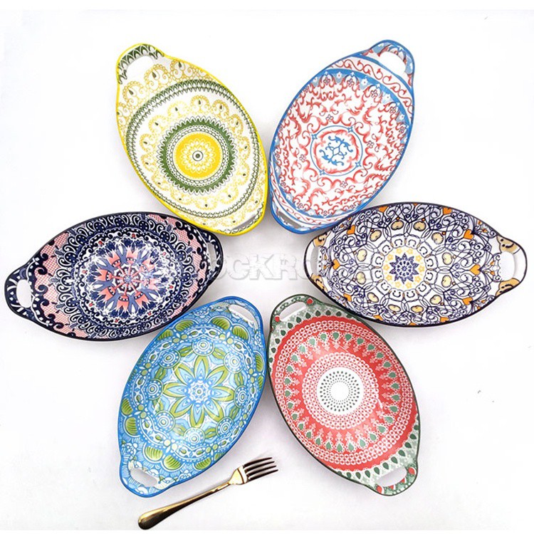 Nordic Oval Ceramic Plate / Dining Plate