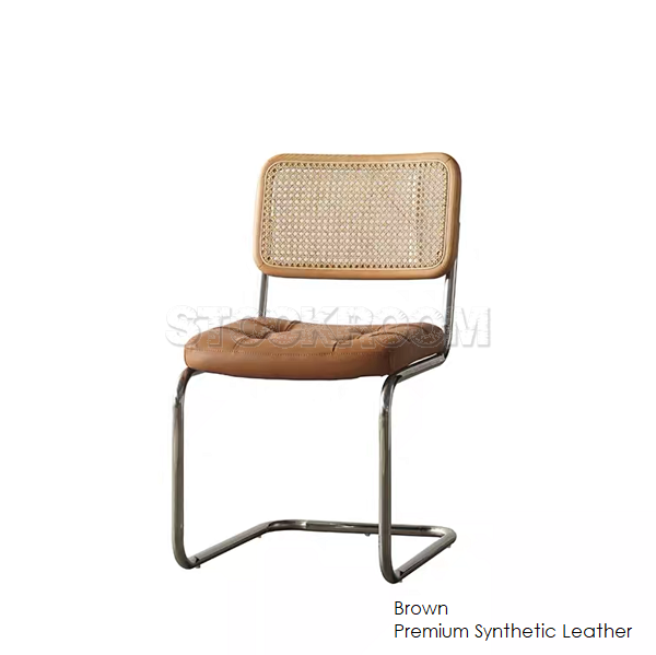 Nordic Rattan Woven Upholstered Chair