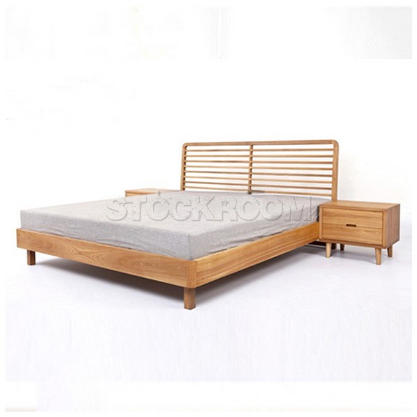 Norman Solid Oak Wood Bed Frame