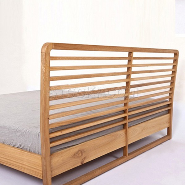 Norman Solid Oak Wood Bed Frame