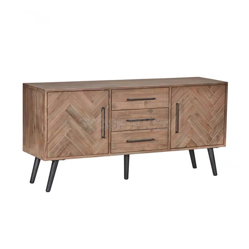 Nottingham Industrial Style Solid Wood Sideboard