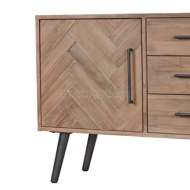 Nottingham Industrial Style Solid Wood Sideboard