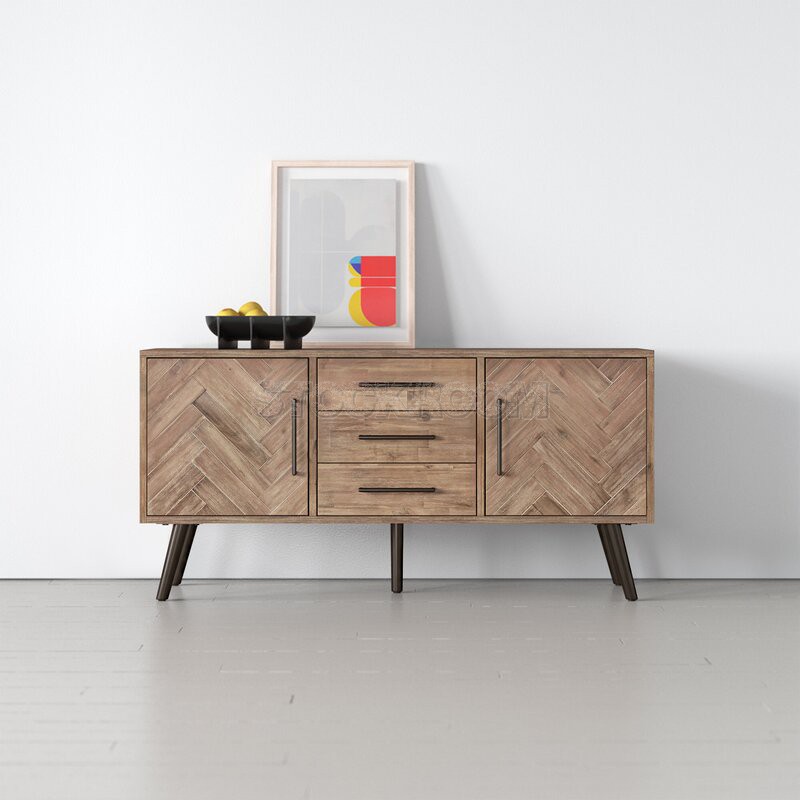 Nottingham Industrial Style Solid Wood Sideboard