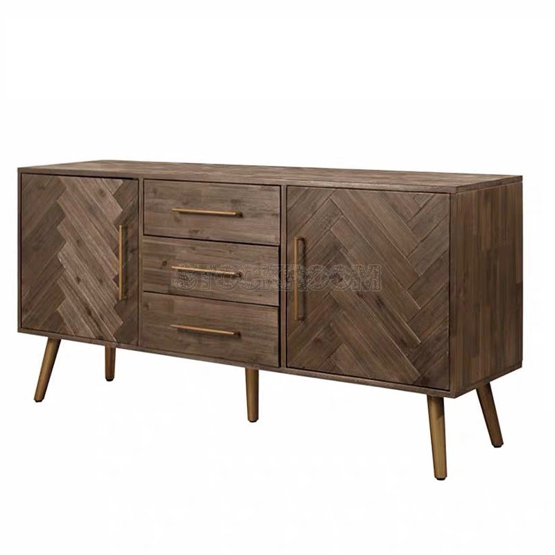 Nottingham Industrial Style Solid Wood Sideboard