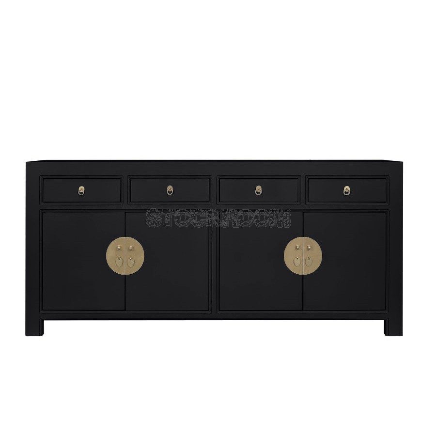 Oriental Chinese Convey Wide Sideboard by Stockroom