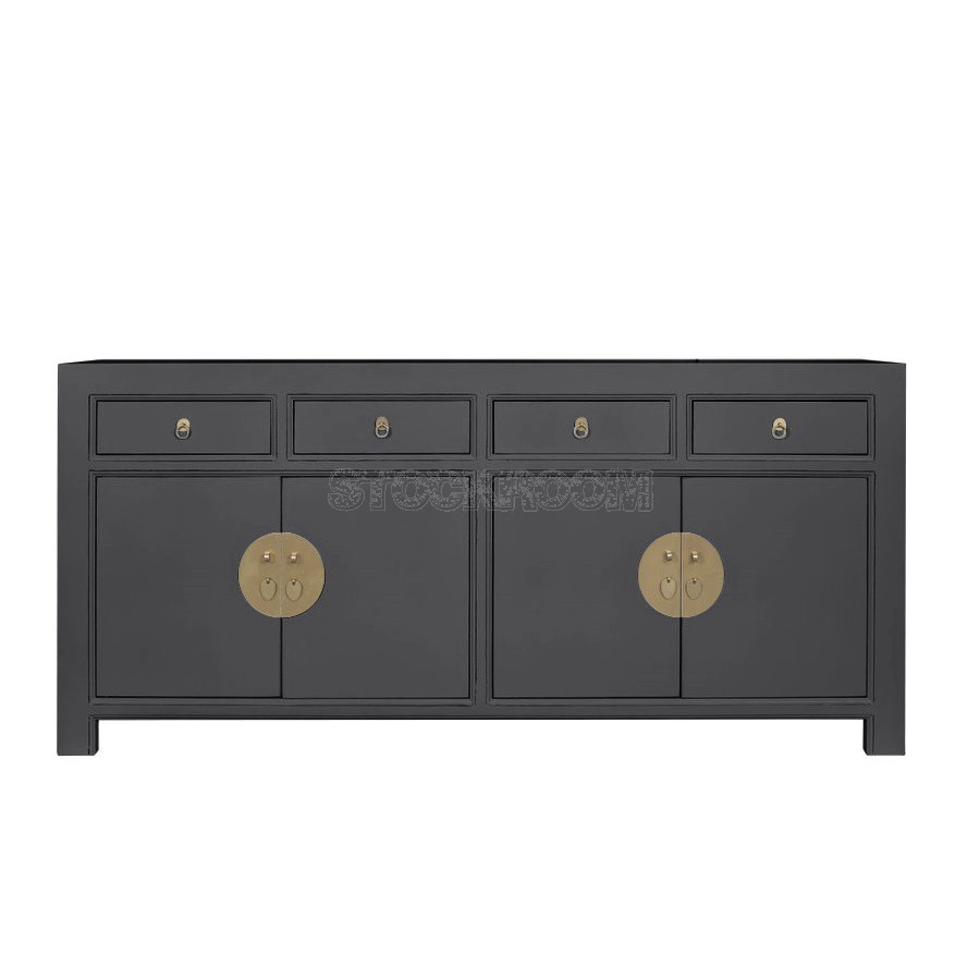 Oriental Chinese Convey Wide Sideboard by Stockroom