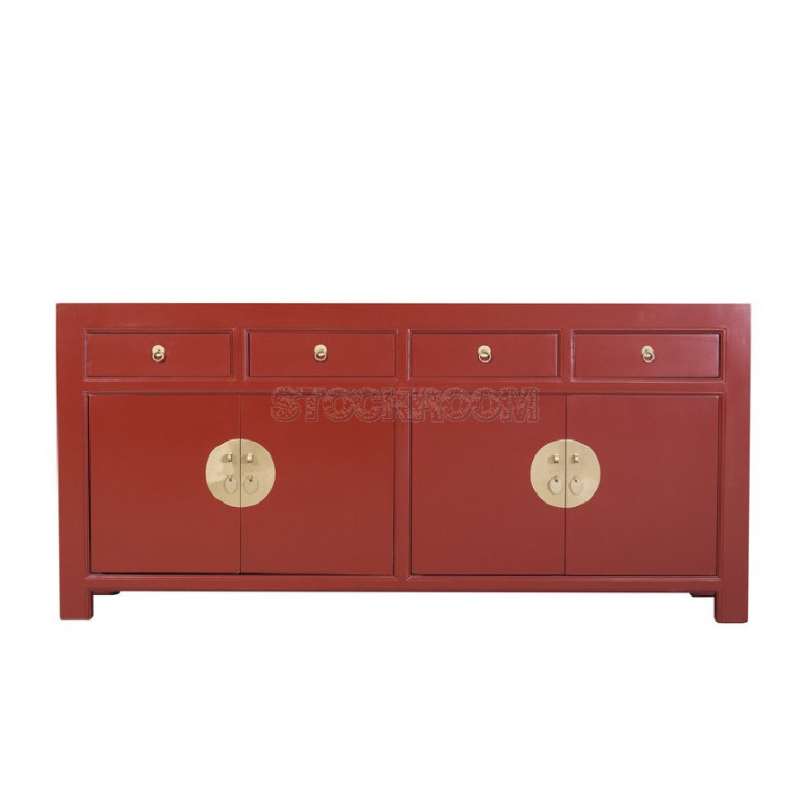 Oriental Chinese Convey Wide Sideboard by Stockroom