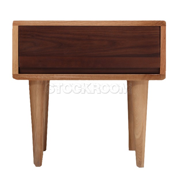 Oscar Solid Oak Wood Side Table