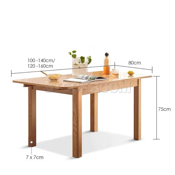 Otto Solid Wood Extendable Table