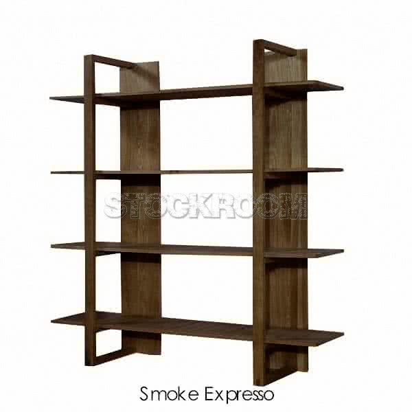Pacific Solid Oak Wood Bookshelves