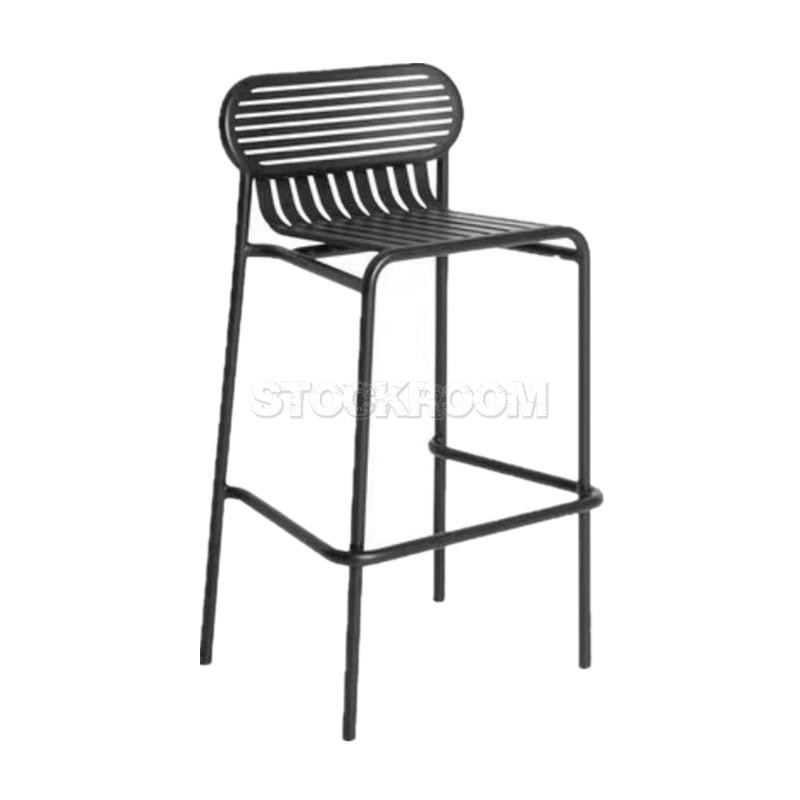 Palatine Contemporary Outdoor Bar Stool 