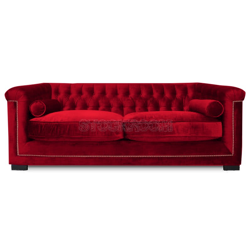 Penelope Chesterfield Fabric Sofa