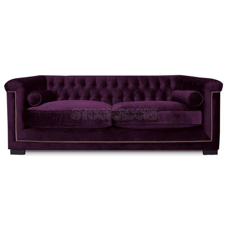 Penelope Chesterfield Fabric Sofa