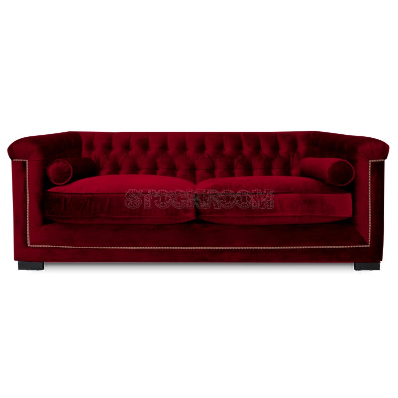 Penelope Chesterfield Fabric Sofa