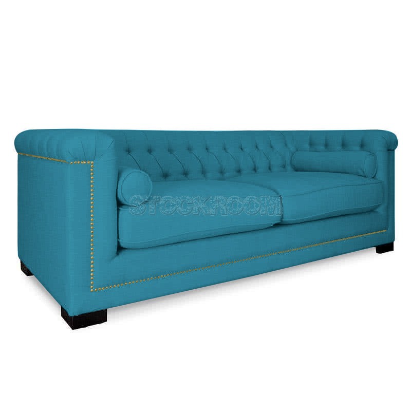 Penelope Chesterfield Fabric Sofa