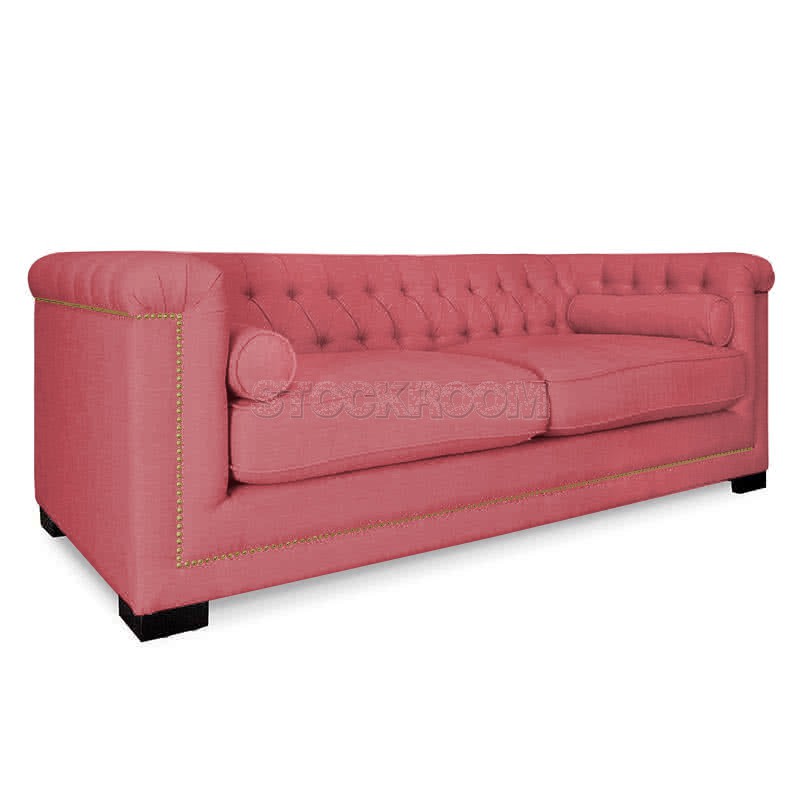 Penelope Chesterfield Fabric Sofa