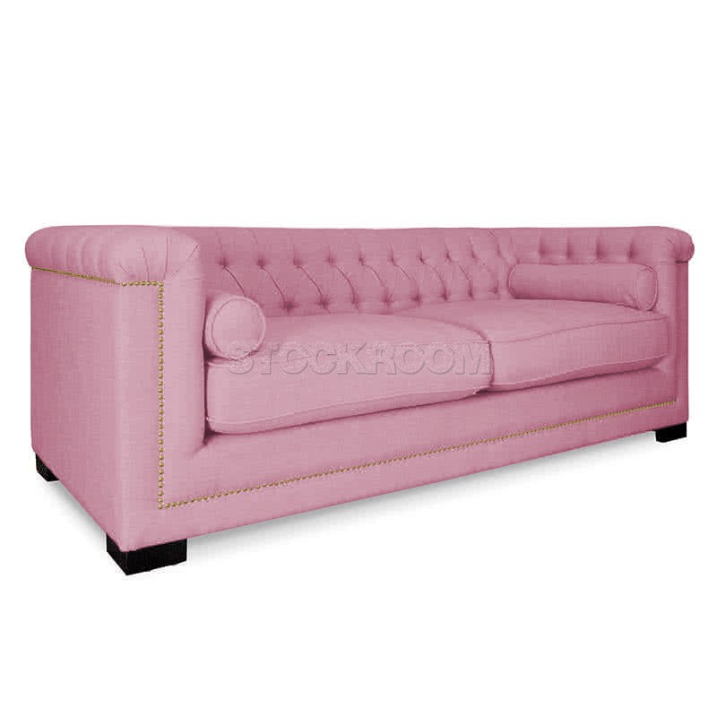 Penelope Chesterfield Fabric Sofa