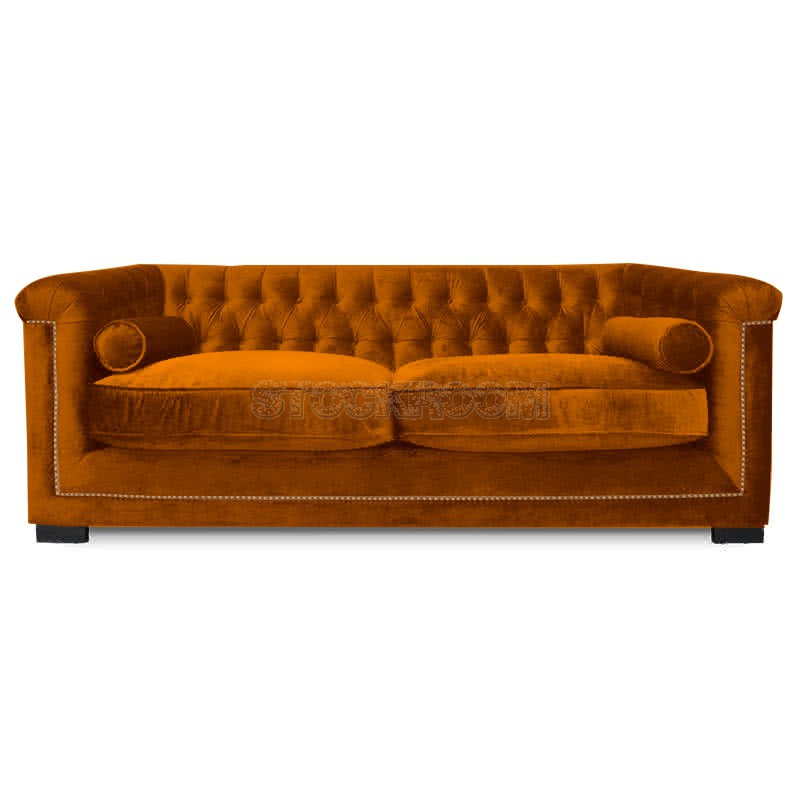 Penelope Chesterfield Fabric Sofa