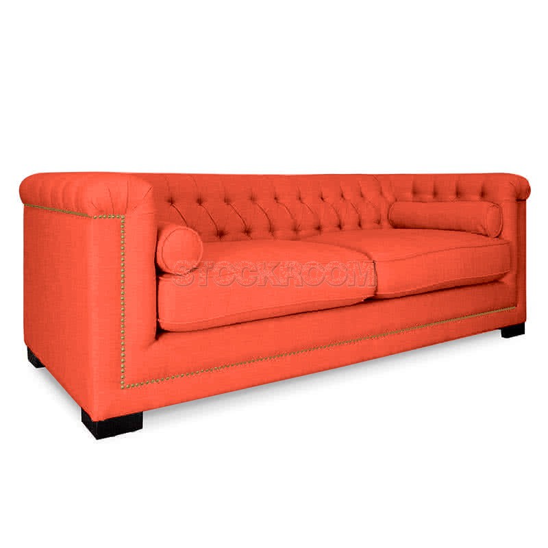 Penelope Chesterfield Fabric Sofa