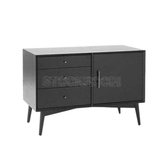 Percy Black Compact Sideboard Storage