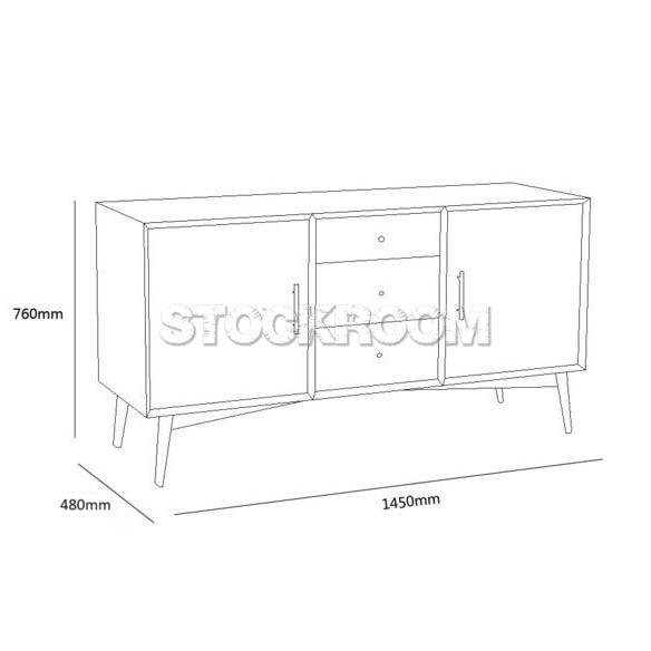 Percy White Sideboard Cabinet