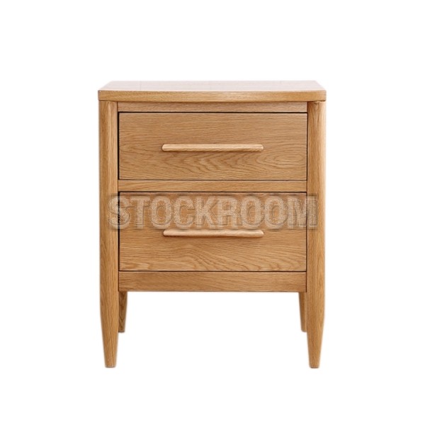 Philbert Solid Oak Wood Bedside Table