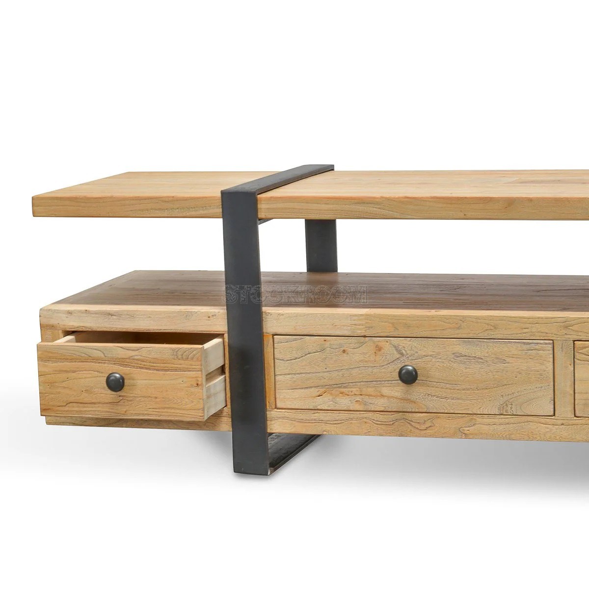Phoenix Vintage Industrial Style Solid Wood Loft TV Unit / Sideboard