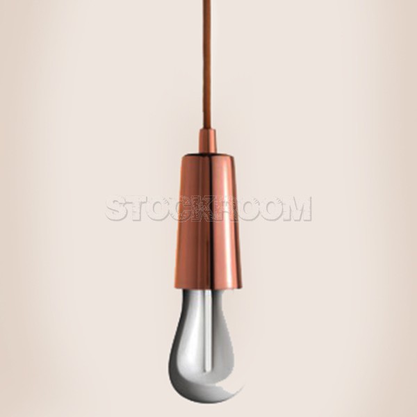 Rose Cooper Bulb Pendant Light