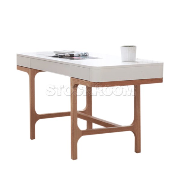 Pridon Contemporary Desk with 3 Drawers