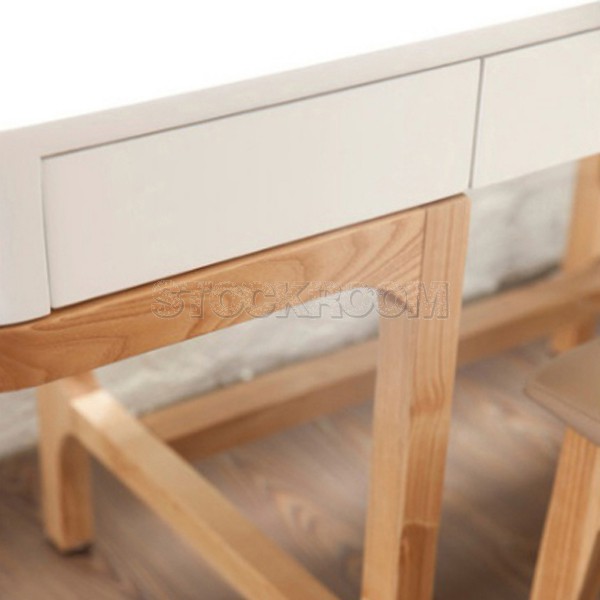 Pridon Contemporary Desk with 3 Drawers