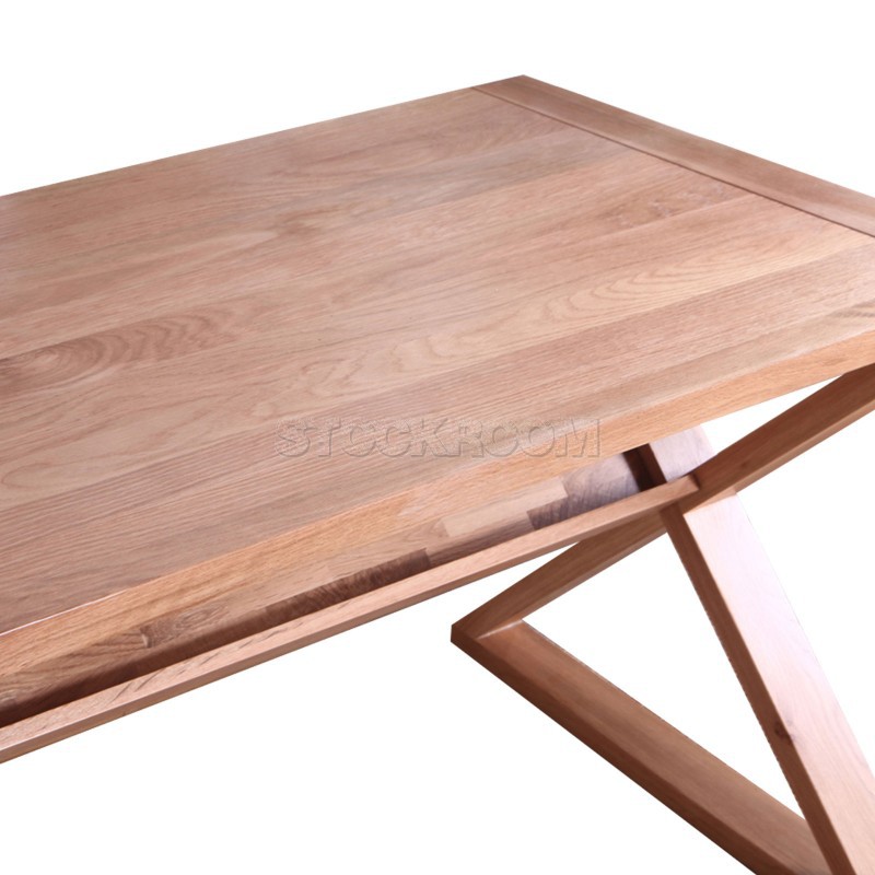 Purua Small White Oak Desk