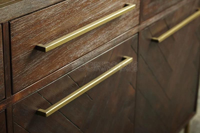 Riley Industrial Style Solid Wood Sideboard