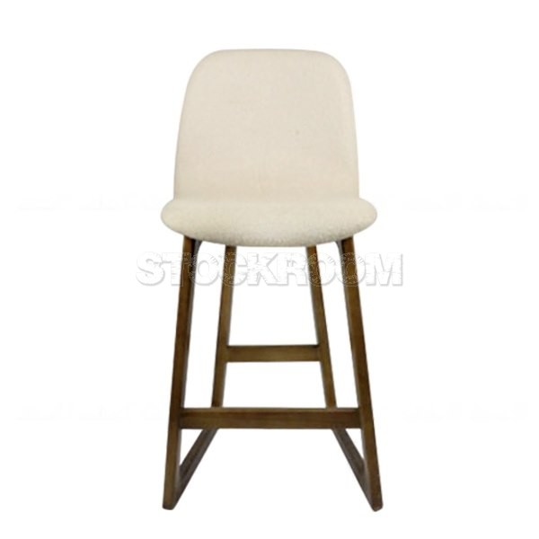 Renne Fabric Upholstered Wood Barstool