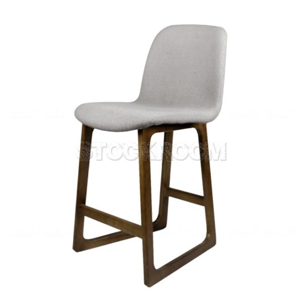 Renne Fabric Upholstered Wood Barstool